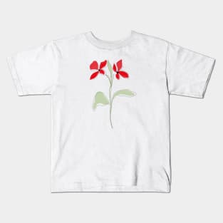 Watercolor flower Kids T-Shirt